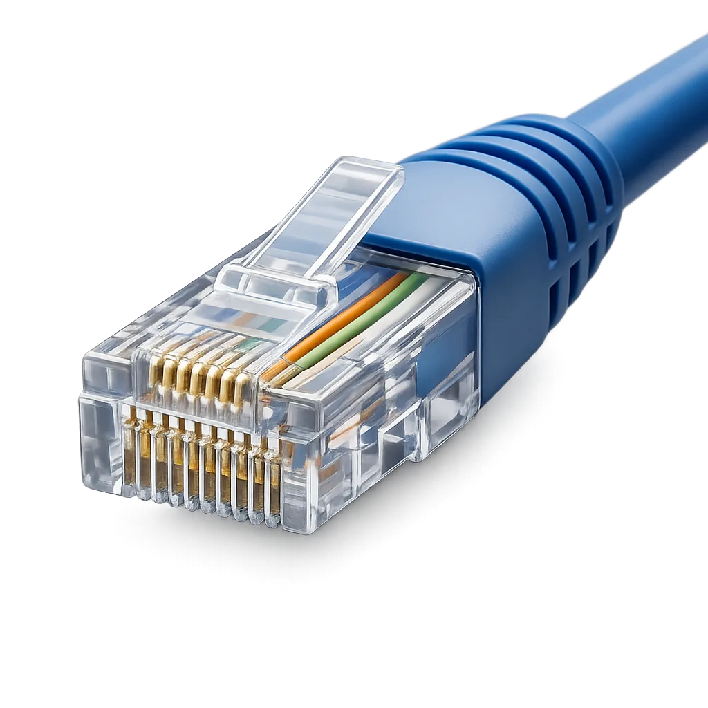 LANケーブルとRJ45コネクタ